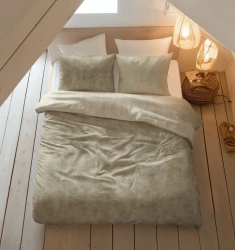 Posteljina od flanela 140x220 bež, mekana na dodir Washed Cotton