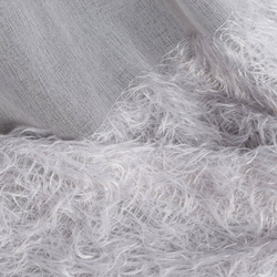 Zavjesa 140x250 od gaze ukrašena moher koncem Margaret 3