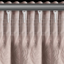 Baršunasta zavjesa ukrašena 3D aplikacijom ruže 140x270 cm- ROSES 13 Eva Minge