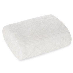 Deka bijela s ukrasnom pletenicom 200x220 