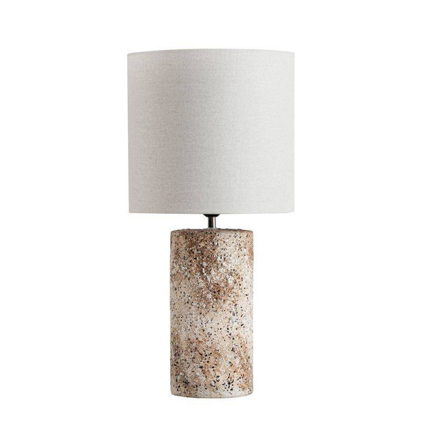 Keramička stolna lampa, abažur od mat tkanine NOA 01 29x60 