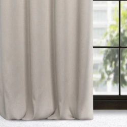 Zavjesa za zamračivanje sa strukturalnim uzorkom, glatka, polumat 135x250 Carlo bež