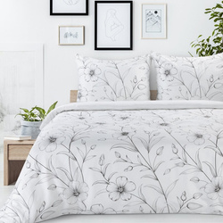 Posteljina 160x200 cm od pamučnog satena s cvjetnim uzorkom SPRING