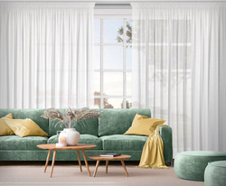 Zavjesa DEBRA na traci 300x270 cm bijela