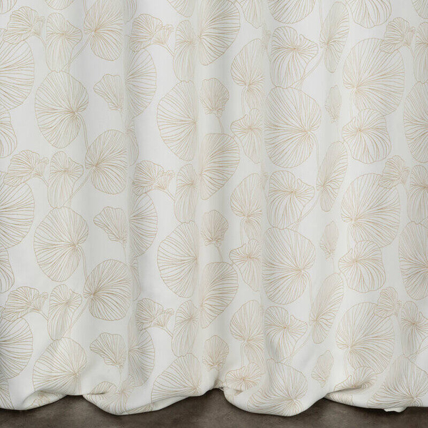 Zavjesa od blackout tkanine sa printom zlatnih listova lopoča 140x300 cm  Margold