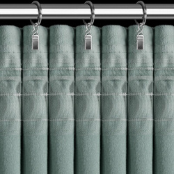 Ekskluzivna baršunasta zavjesa ukrašena 3D aplikacijom ruže 140x270 cm traka - ROSES Eva Minge