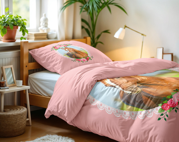 Dječji set posteljine 140x200/220, prekrasan konj
