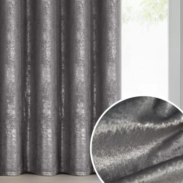 Baršunasta zavjesa sa sjajnim printom, 135x270 cm, traka - AVENA