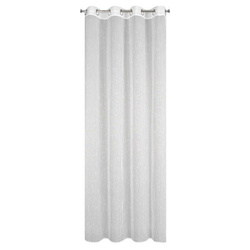 Zavjesa s nježnim prugama 140x250 cm bijela boja Pilar