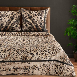 Ekskluzivni set posteljine 160x200 cm od macosatina s dizajnerskim uzorkom i životinjskim motivom  Eva minge 23