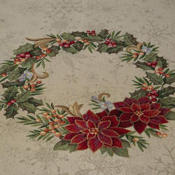 Tapiserijski nadstolnjak 40x100 cm ukrašen božićnim motivom