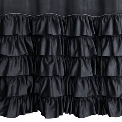 Gotova baršunasta zavjesa s volanima i ukrasnim kamenčićima Carli 140 x 250 cm