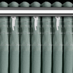 Ekskluzivna baršunasta zavjesa ukrašena 3D aplikacijom ruže 140x270 cm traka - ROSES Eva Minge