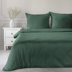 Premium prugasta posteljina za apartmane od pamučnog satena 160x200