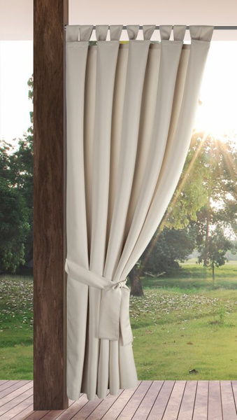 Zavjesa za terasu 155x240 boja bež od nepromočive tkanine sa čičak trakama GARDEN  2