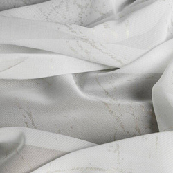 Gotova zavjesa 300x270 od šifona ukrašena printom mramora, zlatne ušice Hera