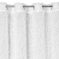 Zavjesa 140x250 MARION ukrašena dlakavim dodatkom