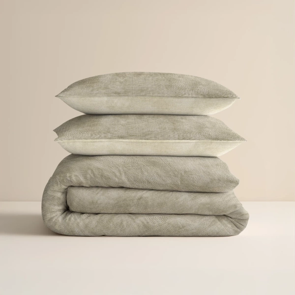 Posteljina od flanela 240x220 bež, mekana na dodir Washed Cotton