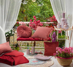 Zavjesa s nježnim prugama 140x250 cm bijela boja Pilar