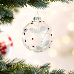 Staklena kugla za božićno drvce ∅ 8cm