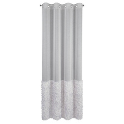 Zavjesa 140x250 od gaze ukrašena moher koncem MARGARET 2 