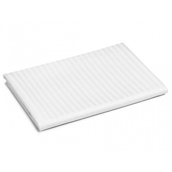 Satenska plahta damast pruga 1 cm 150x240 bijela 150g/m2 EXCLUSIV za apartmane