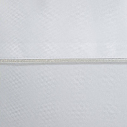 Set od 4 klasične bijele podloške za stolnjake s nježnim srebrnim obrubom, 30x40 Madele 