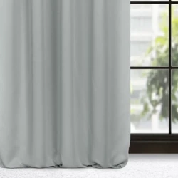 Jednobojna zavjesa od blackout tkanine sa flex trakom140x300 cm srebrna, MILAN