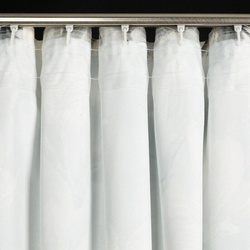 Zavjesa od baršuna s floralnim printom istaknutim srebrnim listićima sa flex trakom140x300 cm siva, Sandy