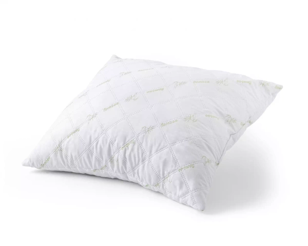 SET poplun i 2 jastuke od bambusa u bijeloj boji 240X220 cm i 2 kom. 60x70 cm