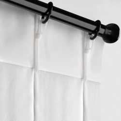 Bijela šifonska zavjesa 80x270 cm FLEX 1:1,5 - Ruby