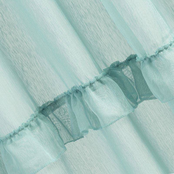 Mint zavjesa s volanima na dnu 140x270 s trakom Lorena