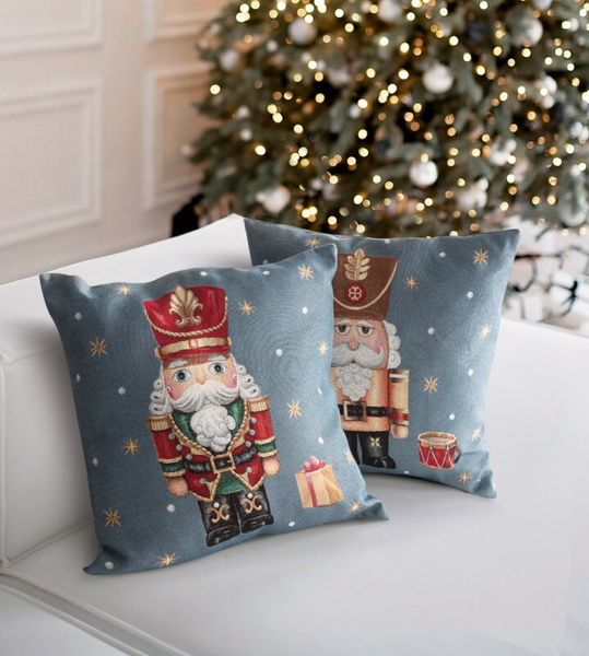 Tapiserijska jastučnica 45x45 cm pamučna s božićnim motivom GOB