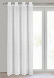 Zavjesa 140x250 AGIS ukrašena dlakavim dodatkom