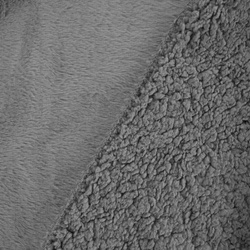 Zimska deka 170x210 cm, dvostrani prekrivač od ugodnog krzna i tkanine s uzorkom janjeće kože, NINA Premium