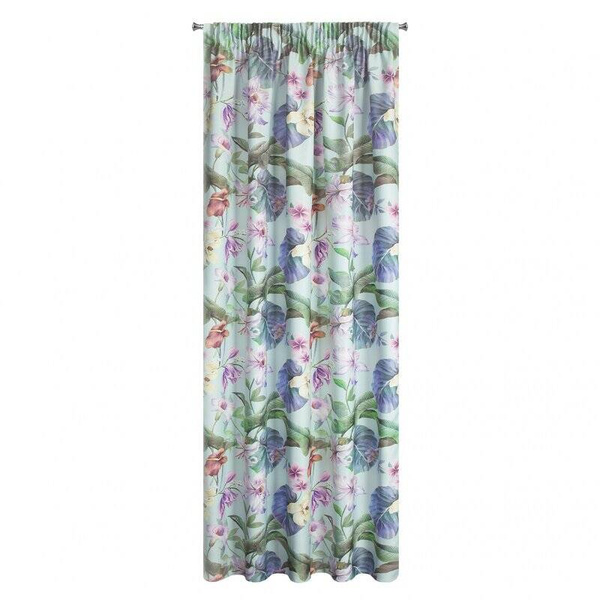 Zavjesa 140x270 na traci za zamračivanje s prekrasnim cvjetnim uzorkom Alia