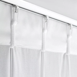 Bijela šifonska zavjesa 230x170 cm FLEX 1:1,5 - Ruby