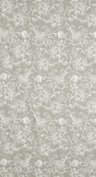 Zavjesa od tkanine prirodnog izgleda ukrašena šenil vezom, 140x250 cm - LILY