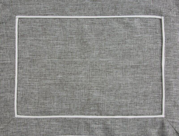 Set od 4 podmetači za stol u sivoj boji ukrašen rubom, 30x40 Megi