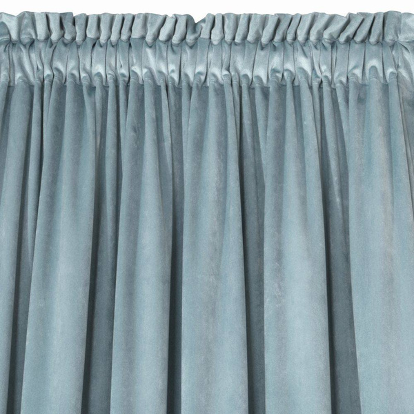 Zavjesa od jednobojnog mekog baršuna trakasta 140x270 cm ružičasta ROSA  