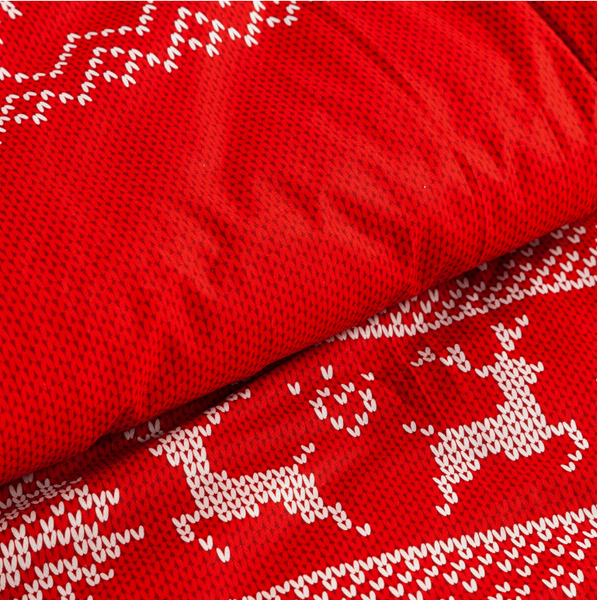 Božićna posteljina s printom pahuljama i sobova 220x200 mikrovlakno Noel