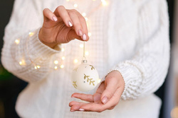 Staklena kugla za božićno drvce ∅ 8cm