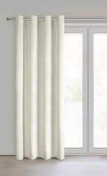 Baršunasta zavjesa ukrašena sjajnim printom, 135x250 cm, zlatne rupice - BETHY