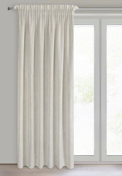 Zavjesa od tkanine s lanom  u eko stilu 140x300 trakasta Judita