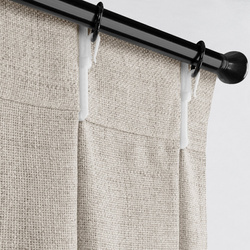 Zavjesa s lanenim tkanjem s melange efektom, 125x270 cm FLEX 1:1,5 - Jula