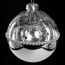 Staklena kugla za božićno drvce ∅ 10cm