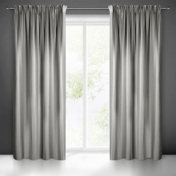 DIVA LINE Sjajna zavjesa na traci 140x270 s izrazitim tkanjem Essme