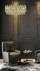 Lampa lidia (02) 80x35x30 cm transparentan