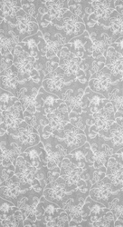 Zavjesa od tkanine prirodnog izgleda ukrašena šenil vezom, 140x250 cm - LILY