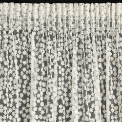 Zavjesa DAISY na traci 130x270 cm bijela